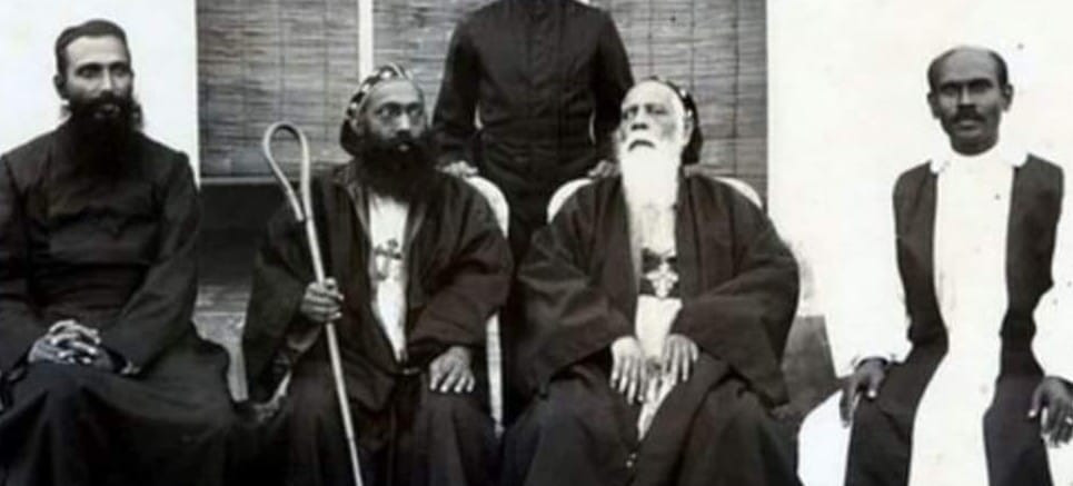 An image of St. Dionysius the Illuminator along with Mar Ivanios of Bethany.